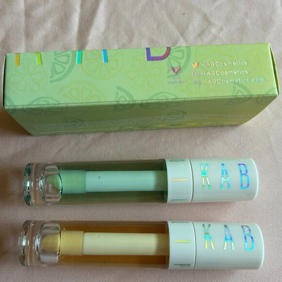New! KAB COSMETICS Lemon + Lime Lip Oil Duo - Picture 3 of 6